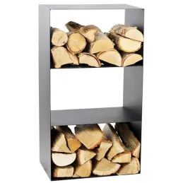 Porte-bûches design en acier