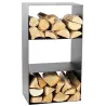 Porte-bûches design en acier