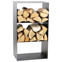 Porte-bûches design en acier