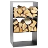 Porte-bûches design en acier