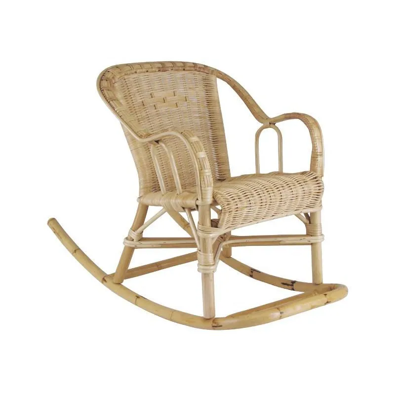 Rocking chair pour enfant en rotin Chloé
