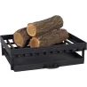 Grille de cheminée en acier avec tiroir 52 cm