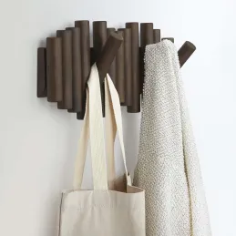 Porte manteau en bois 5 crochets Hook