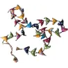 Embrase pour rideaux en tissu triangles colorés