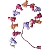 Embrase pour rideaux en tissu coloré éléphants