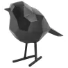 Oiseau en résine mat origami 17cm