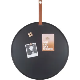 Tableau rond mémo en fer Perky