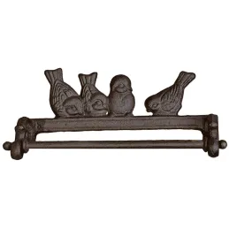 Porte torchon en fonte oiseaux