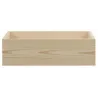 Caisse en bois brut de rangement
