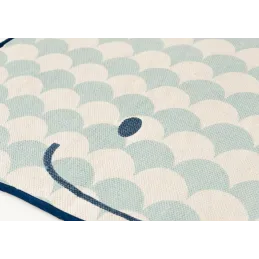 Tapis en coton forme de baleine 120 cm