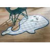 Tapis en coton forme de baleine 120 cm