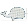 Tapis en coton forme de baleine 120 cm