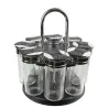 Carrousel à épices pots en verre
