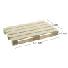 Dessous de verre 4 palettes en bois