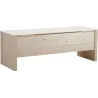 Coffre de rangement en bois brut