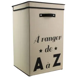 Panier à linge pliable en tissu 70L Famille
