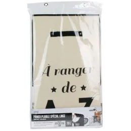 Panier à linge pliable en tissu 70L Famille