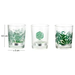 Photophores jungle avec bougies chauffe-plat