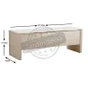Coffre de rangement en bois brut