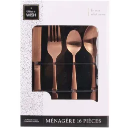 Ménagère inox 16 pièces Table chic