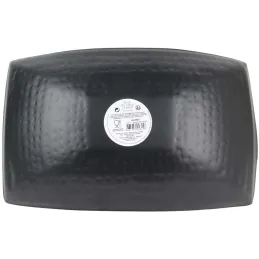 Plateau incurvé noir mat et doré
