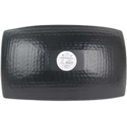 Plateau incurvé noir mat et doré