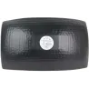 Plateau incurvé noir mat et doré