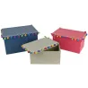 Boites rectangulaires pompons colorés Baba le Lama (Lot de 3)