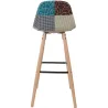 Tabouret de bar scandinave patchwork