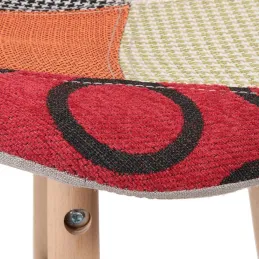 Tabouret de bar scandinave patchwork