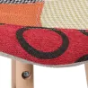Tabouret de bar scandinave patchwork
