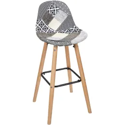Tabouret de bar scandinave Patchwork