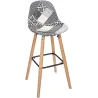 Tabouret de bar scandinave Patchwork
