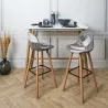 Tabouret de bar scandinave Patchwork