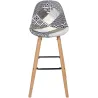 Tabouret de bar scandinave Patchwork