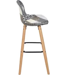 Tabouret de bar scandinave Patchwork