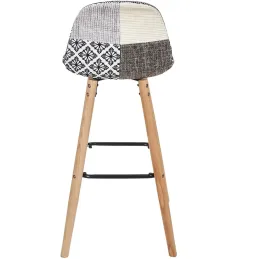Tabouret de bar scandinave Patchwork