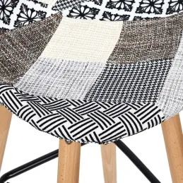 Tabouret de bar scandinave Patchwork
