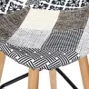 Tabouret de bar scandinave Patchwork