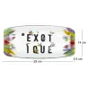 Plat en verre déco Exotique 19 cm