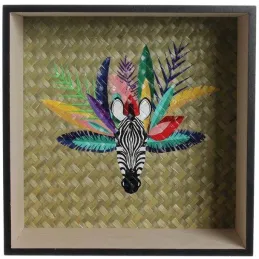 Etagères en bois Tropical Paradise Exotique (Lot de 2)