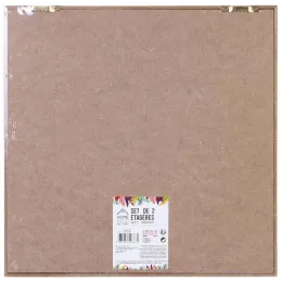 Etagères en bois Tropical Paradise Exotique (Lot de 2)