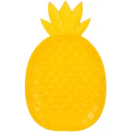 Vide-poche en bois coloré Ananas