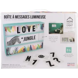 Boite lumineuse à message Exotique