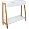 Console scandinave en bois avec tiroir Ida