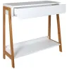 Console scandinave en bois avec tiroir Ida