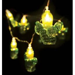 Guirlande lumineuse cactus 10 LED 165 cm