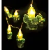 Guirlande lumineuse cactus 10 LED 165 cm