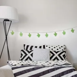 Guirlande lumineuse cactus 10 LED 165 cm