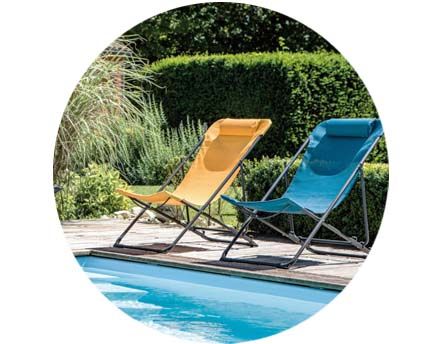 Bain de soleil & chilienne sur Jardindeco